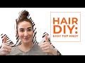 Easy Top Knot Hair Tutorial | Hairstyle DIY