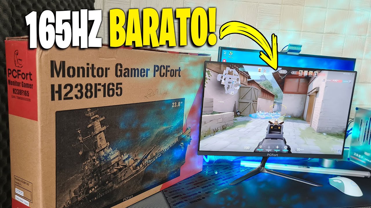 Monitor 165hz Concórdia PCFORT H238F165 Monitores 144hz baratos YouTube