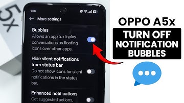 How to Disable Notification Bubbles in Oppo A5x - Turn Off Notification Bubbles