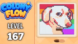 Colony Flow Level 167 walkthrough & solution Gameplay Easy