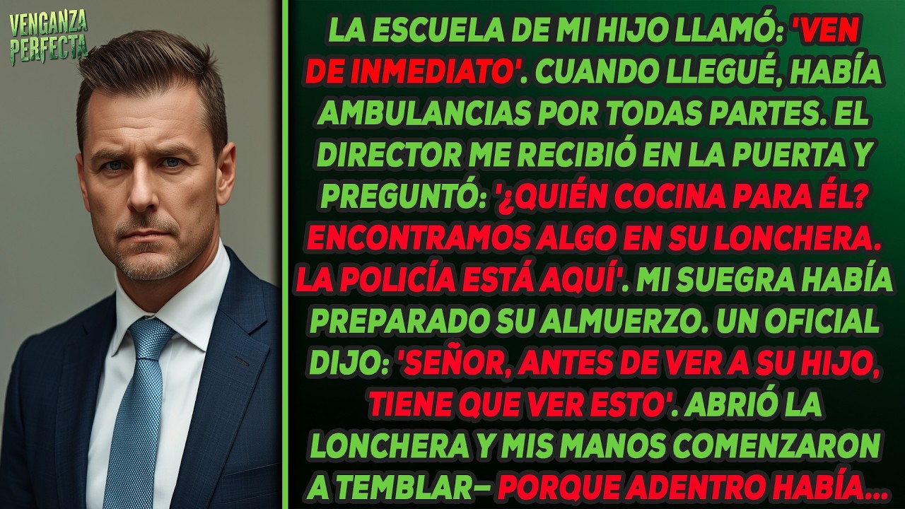 Llamaron de la escuela de mi hijo. 'Venga inmediatamente', dijo la directora. '¿Quién le cocina?'