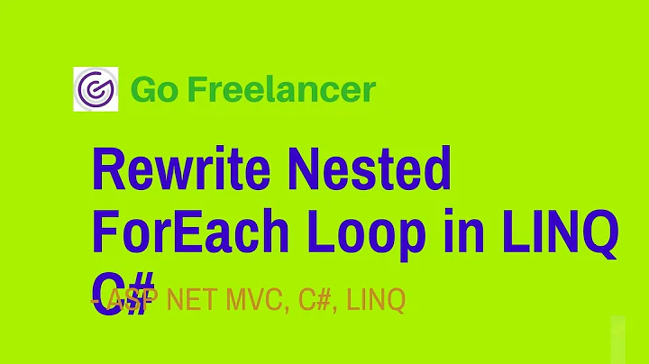 Rewrite Nested ForEach Loop in LINQ C#