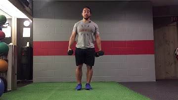 Reverse Lunge with Bicep Curl