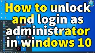 How to login as administrator in latest windows 10 Resimi