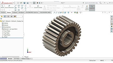 Spur Gear SolidWorks Tutorial