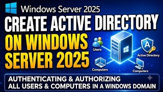 How to create and configure Active Directory on Windows Server 2025 #hoobasics #windowsserver2025 