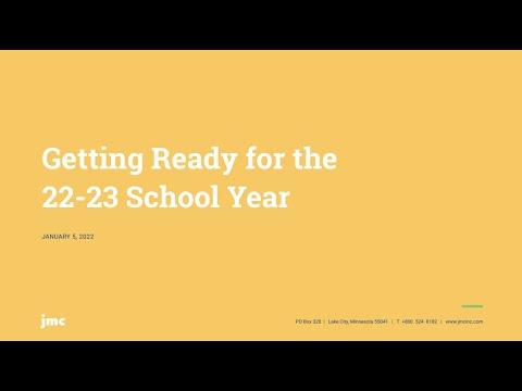 Getting Ready for the 2022-23 School Year