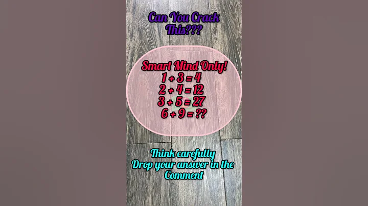 Get ready for a super fun Math Puzzle Challenge that will twist your brain! 🧮 #shorts