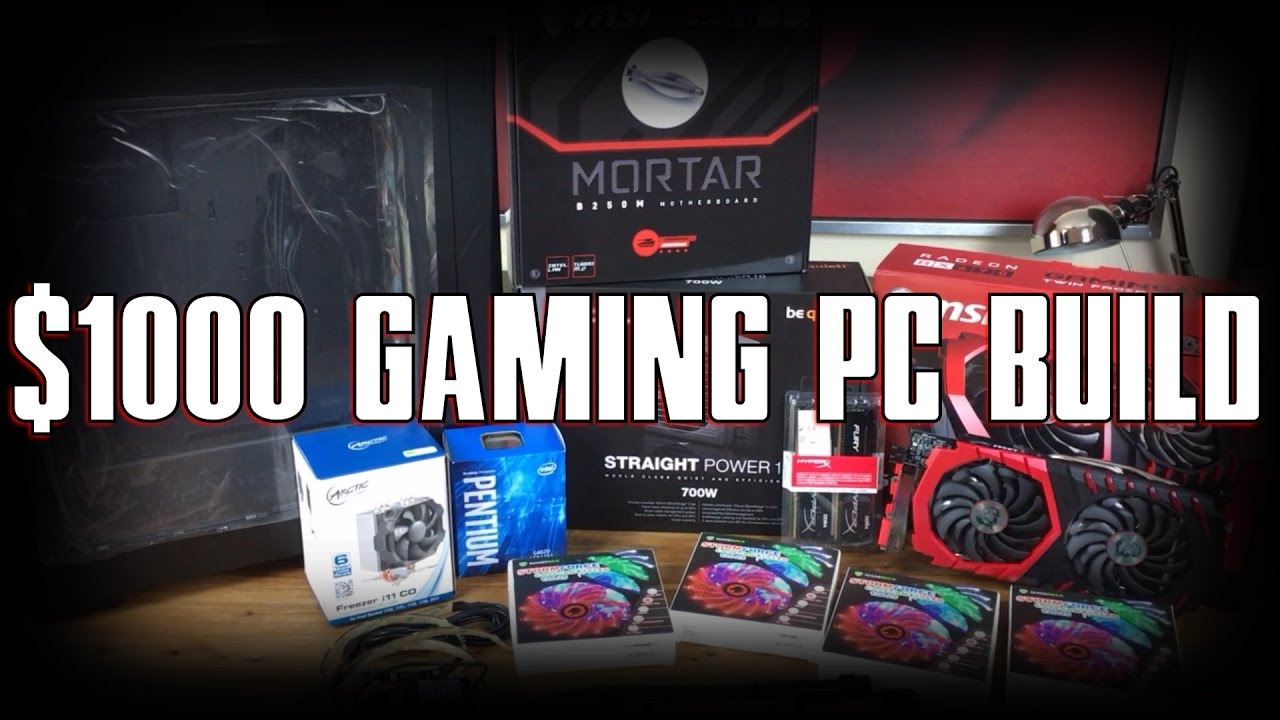 $1000 Gaming PC Build | Time Lapse - YouTube