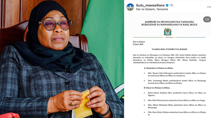 RAIS SAMIA AFANYA UTEUZI MZITO USIKU HUU MAKONDA AONDOLEWA ARUSHA SIRRO RC MPYA NA WENGINE