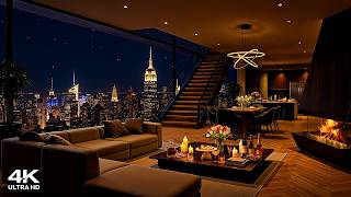 Exquisite Night Jazz 🌃 Luxury Apartment in New York 🎷 Tender Jazz Saxophone for Relax, Study & Sleep