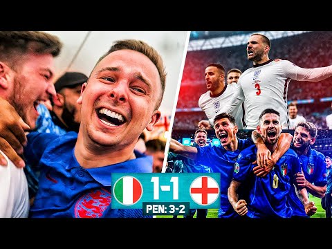 ITALY WIN EURO 2020 BY A PENALTY SHOOTOUT!!! ITALY 1 ENGLAND 1 - LIVE MATCH REACTION!!! *HEARTBREAK*