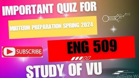 ENG 509 Important Quiz For Midterm Preparation || Morphology and Syntax (eng 509) Spring 2023