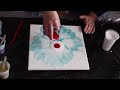 How to Blow a Flower with Acrylic Fluid Paint