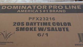PFX23216 Color Smoke w/ Salute Dominator