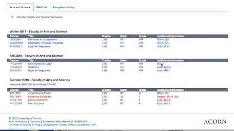 Academic History Tutorial - Degree Explorer