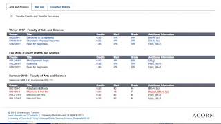 Academic History Tutorial - Degree Explorer
