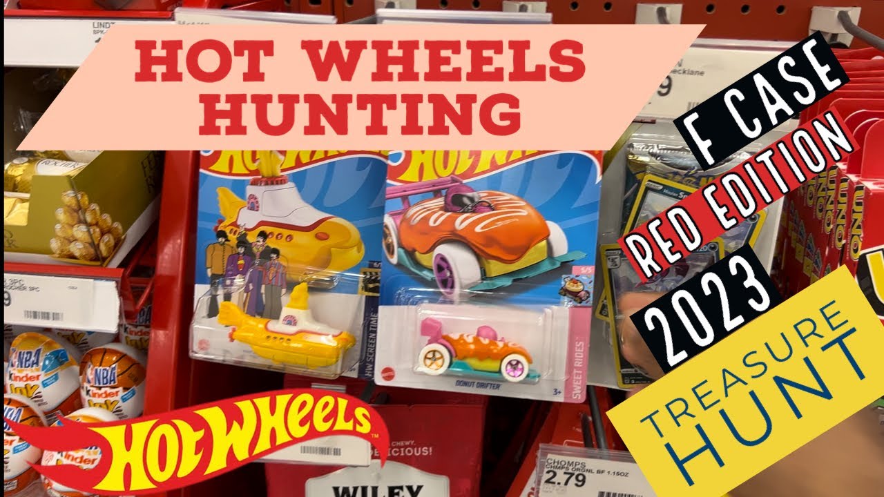 Hot Wheels Hunting F Case, Treasure Hunt, Target Red Edition YouTube