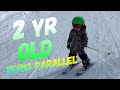 2 yr old skiing parallel