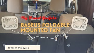Baseus Foldable Vehicle Mounted Backseat Fan - My Travel Gadgets