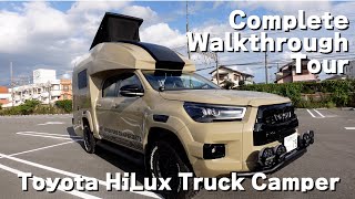 Japanese Toyota HiLux Truck Camper! [BR75 SUV Adventure Camper] Complete walk-through tour