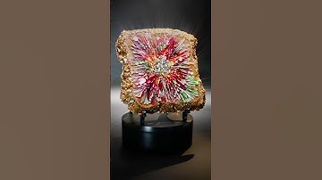 A gorgeous 3D Resin Bloom in our Crystal Edge Square Mold. #resinbloom #resinartist #resinart