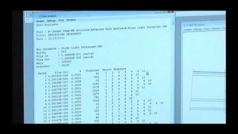 Advanced Path Analysis in Zemax 12 IE