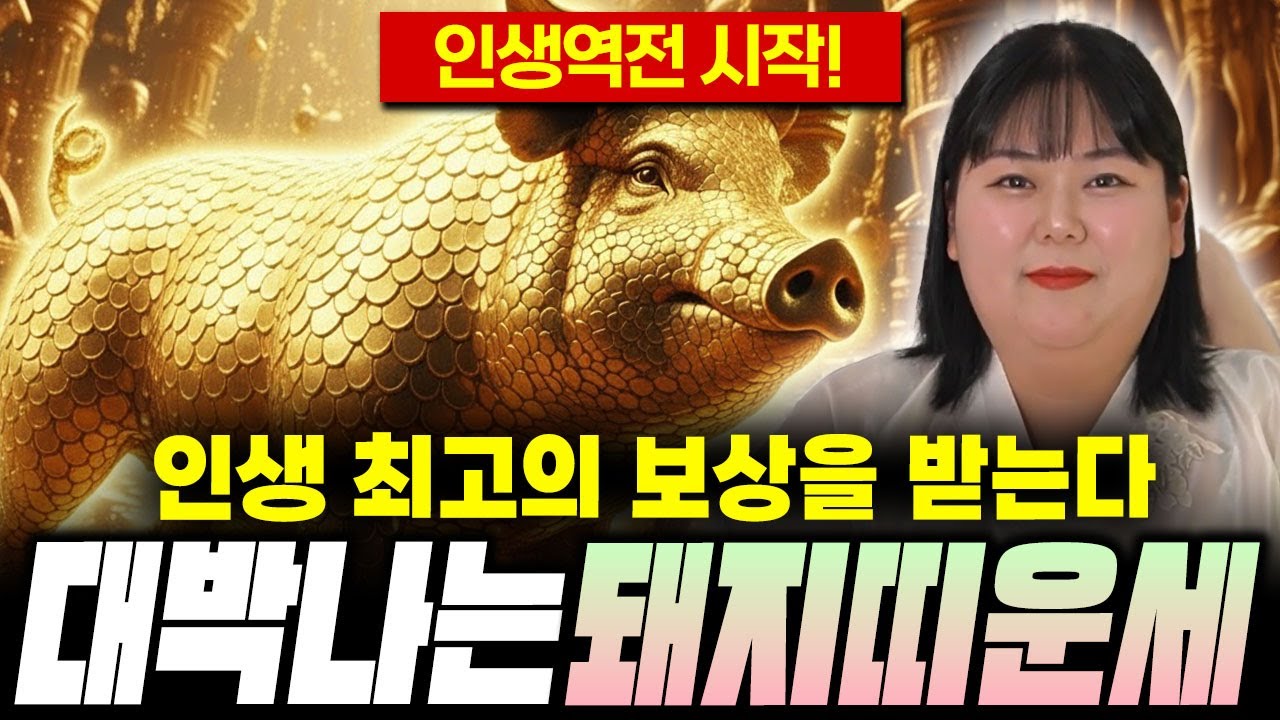 ✨2026년 신년운세 돼지띠운세✨인생 최고의 보상을 받는 해가 된다! 최고의 해가 눈 앞에 있다! 47년생 59년생 71년생 83년생 95년생 돼지띠 운세