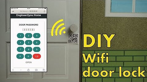 Wifi door lock DIY by Arduino & ESP8266