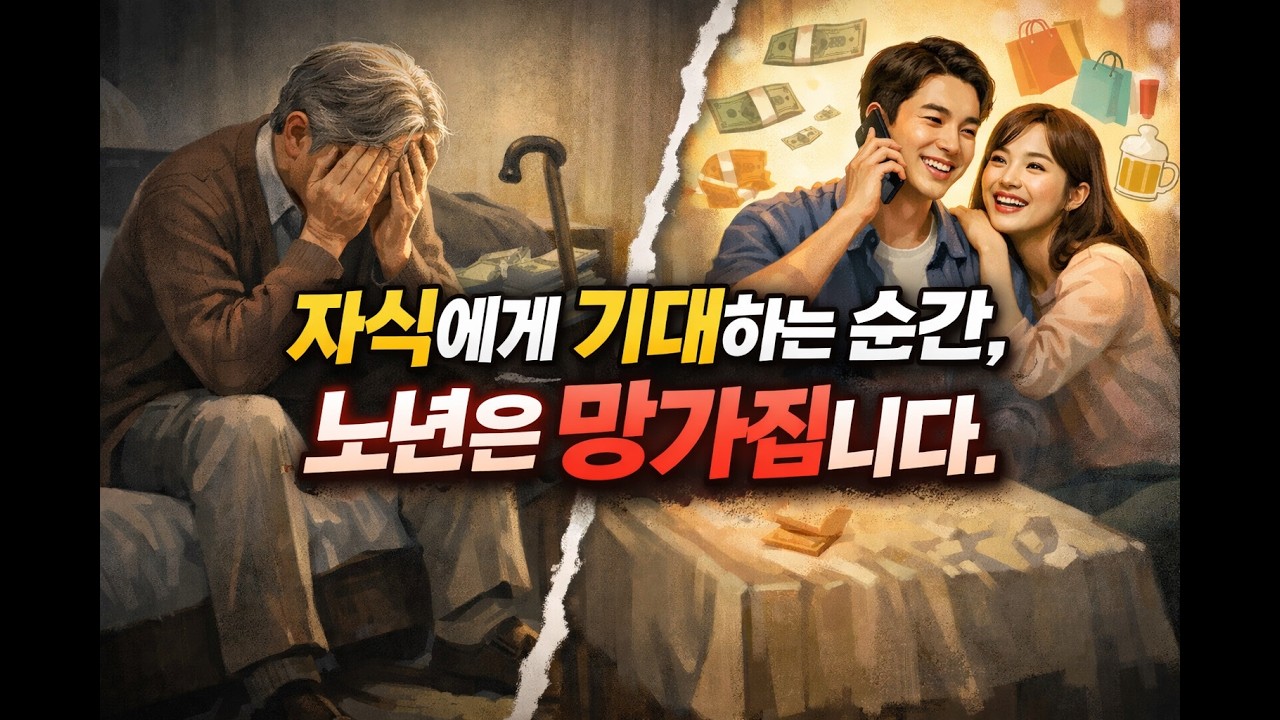 자녀에게 기대하는 만큼  노년은 망가집니다.