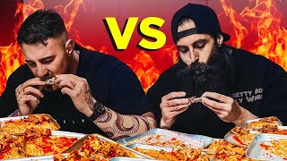 WHO CAN EAT MORE CHICKEN WINGS?! Tom Aspinall Vs @Beardmeatsfood