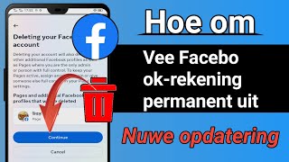 Hoe om Facebook-rekening permanent uit te vee || (Nuwe opdatering 2023) ||