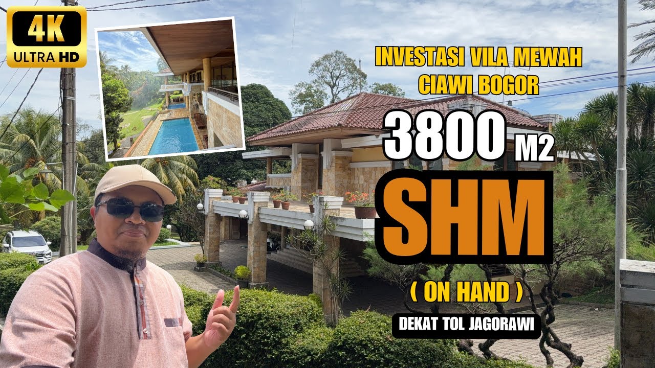 Villa Dijual di Gadog Ciawi Luas 3.800m² SHM dekat Tol Jagorawi