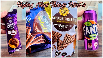 Tried Never Tried Before Part-4…Who Won 🥳 | Belgian Waffles | Dairy Milk Lollipop | Fanta Grape