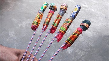 Different Types Of Rocket Combos Testing | Diwali Fireworks Combo Experiment @IndianCrazyKing.