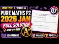 WMA12/01 | P2 Jan 2026 | Q7 Explained Step-by-Step | P84523A | Edexcel Pure Math | IAL Maths