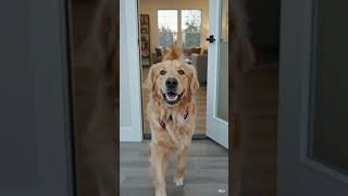when owner come back to home #simba #goldenretriever #dogshorts #biologylove #sciencewithali