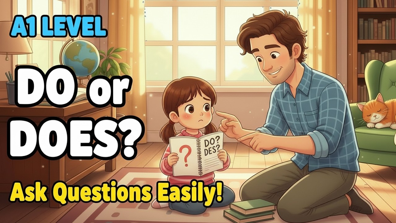 Do & Does – Asking Simple Questions in English | Easy Grammar Lesson For Beginner