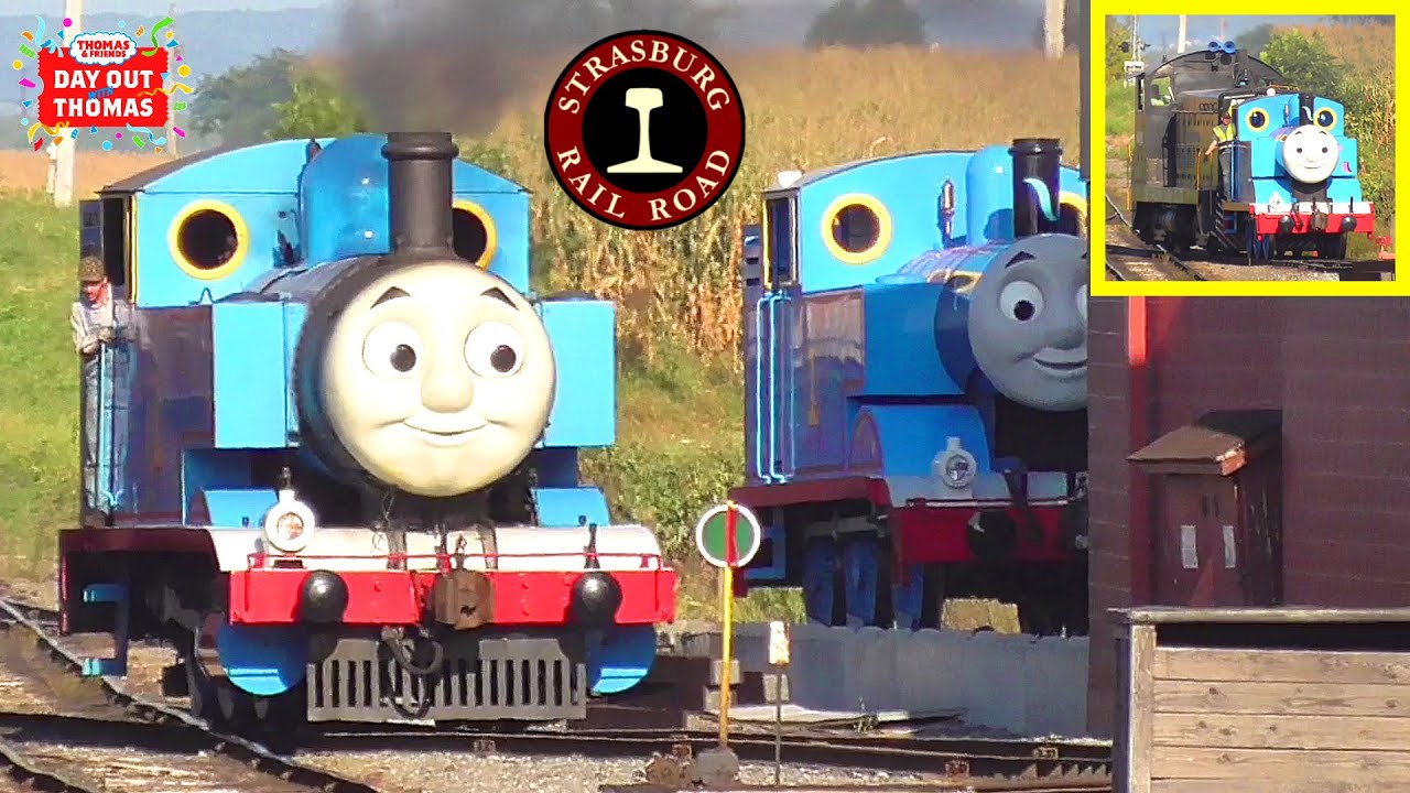 Mavis Moving Dummy Thomas, Two Thomas' and More | A Day Out With Thomas at the Strasburg Rail Road