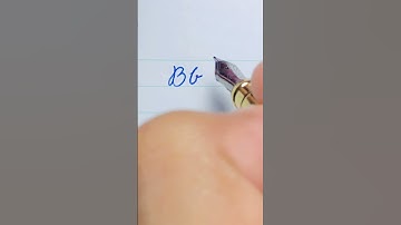 how to write letter (B) in cursive writing #handwriting #shortsvideo  #viral #shorts #letters