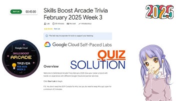 Skills Boost Arcade Trivia February 2025 Week 3 || Quiz Solution #arcade #arcadegooglecloud