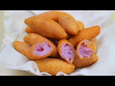 Cách Làm Bánh Khoai Mỡ Chiên vỏ ngoài giòn bên trong dai ngon