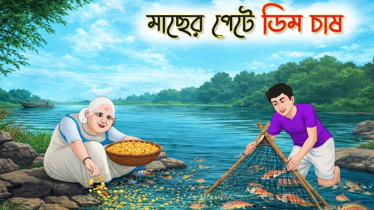 মাছের পেটে ডিম চাষ | Bengali Fairy Tales Cartoon | Rupkothar Bangla Golpo | Thakumar Jhuli 