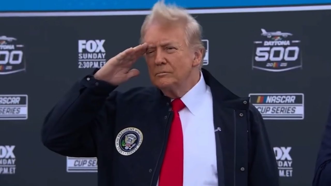 2025 NASCAR Daytona 500 National Anthem (With President Trump) 