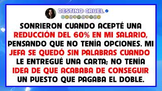 Acepté su recorte salarial del 60% y luego entregué una carta que no olvidarán