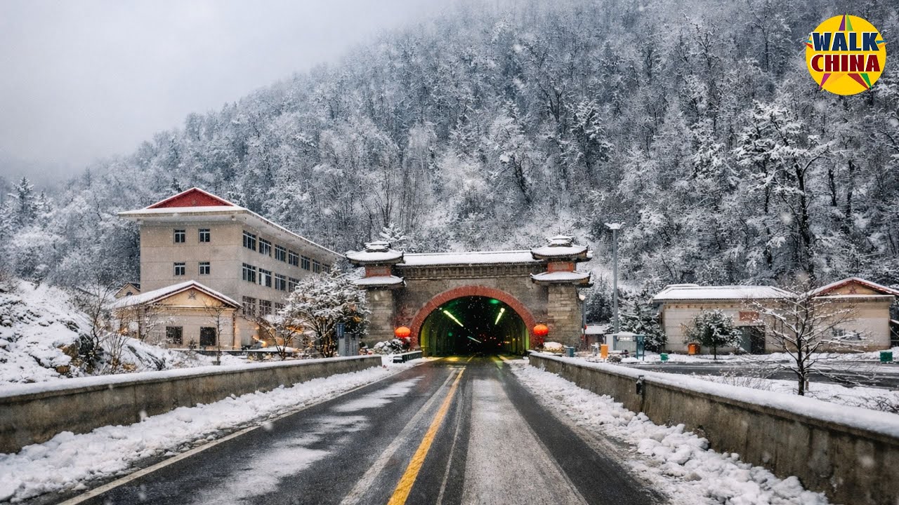 Пройдя по опасным горным serpentinam пров. 318 в горах Сычуань: Эрланшань, Яньань-Лудин | 4K HDR