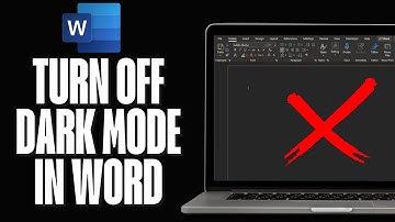 How to Turn off Dark Mode in Microsoft Word 2024 (Word Dark Mode)