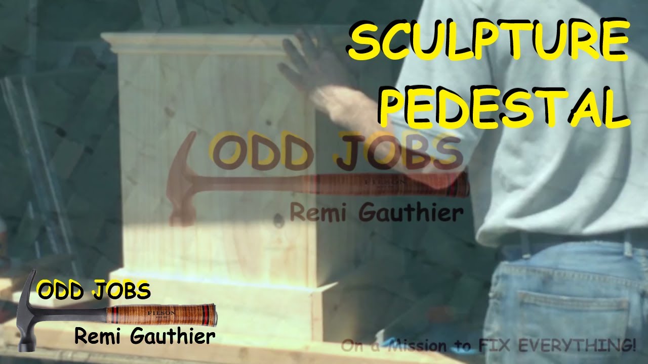 DIY pedestal for sculptures YouTube