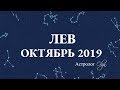 МЕСЯЦ НАЧИНАНИЙ ЛЕВ гороскоп ОКТЯБРЬ 2019. Астролог Olga