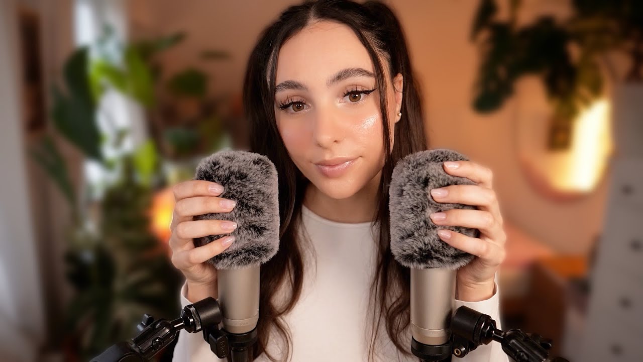 ASMR Deep Brainmassage 💆🏻‍♀️ Gentle Fluffy Mic Cover Scratching 🎙️🤏🏼 No ...